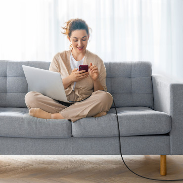 Kabel USB-C-kabel - USB-C PD 60W i XCC-1014 Shale - Grå