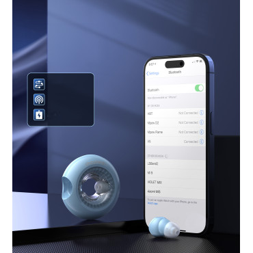 Trådlösa hörlurar TWS Bluetooth 5.3 Lighta VocalSound - Blue