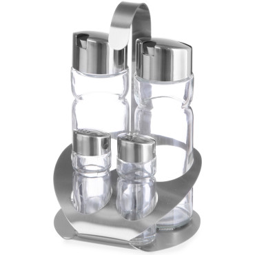 Especiarias de aço inoxidável conjunto de óleo de sal de sal Hendi 465356