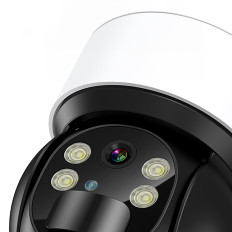 Saules saules saules enerģija PTZ Wifi ar 5W Saules panelī ASC006-WF - balta