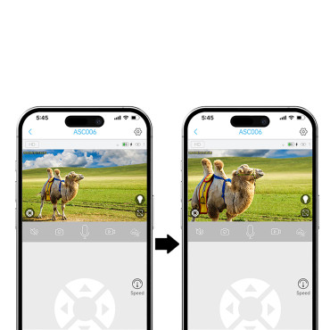 Solar Solar Solar Kamera PTZ WiFi 5W aurinkopaneeli ASC006-WF - valkoinen