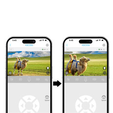 Solar Solar Solar Kamera PTZ WiFi 5W aurinkopaneeli ASC006-WF - valkoinen