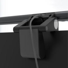 LED lemputė ant monitoriaus sidabro beždžionių LEDGAR LB200 2800K-5500K + pilotas - juoda