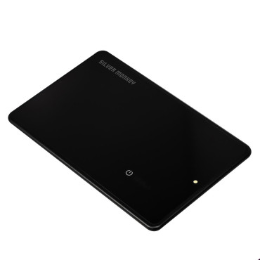 Žymos kortelės lokatoriaus formos mokėjimo kortelė su indukciniu pakrovimu - juoda