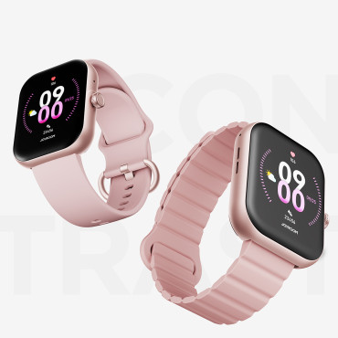 SmartWatch Fit-Life JR-FT5 Plus con función de recepción de conexión - rosa
