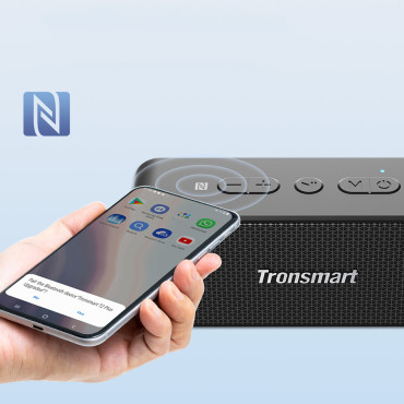 Brezžični zvočnik T2 PLUS nadgrajen 20W Bluetooth 5.3 - črna