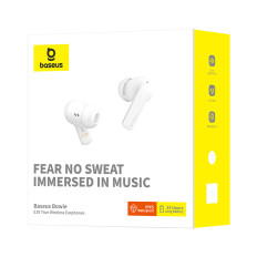 Brezžične slušalke Bowie E19 TWS sledi USB-C - White