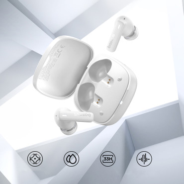 Trådløse hovedtelefoner Bowie E19 TWS Følg USB-C - White