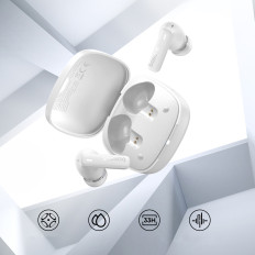 Trådløse hovedtelefoner Bowie E19 TWS Følg USB-C - White