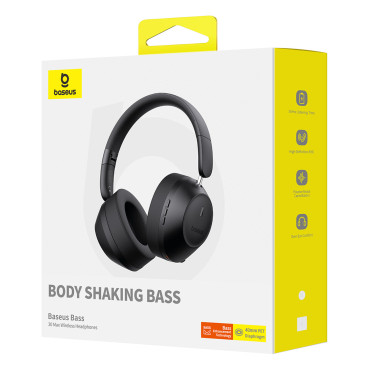 Brezžične slušalke Bass 30 MAX Bluetooth 5.3 - Črna