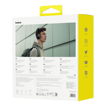 Trådlösa hörlurar BASS 30 Max Bluetooth 5.3 - Svart