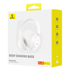 Bezdrátová sluchátka Bass 30 Max Bluetooth 5.3 - bílá