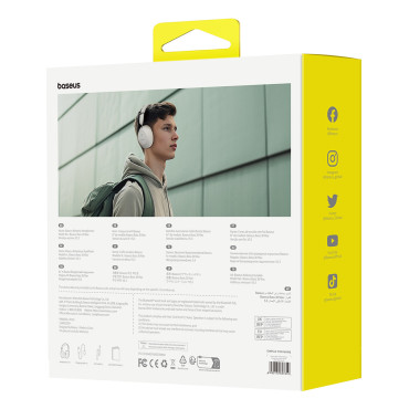 Brezžične slušalke Bass 30 MAX Bluetooth 5.3 - Bela