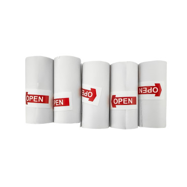 Rolos de papel para impressora térmica com HULC10 57MMX5M Set 5pcs. - branco