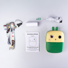 Mini termikus nyomtató kamerával és kamerával Hurc10z - zöld