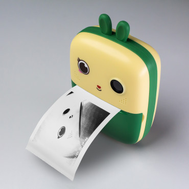 Mini impresora térmica con cámara y cámara hurc10z - verde