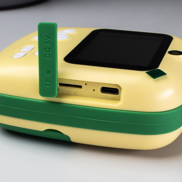 Mini imprimante thermique avec caméra et caméra hurc10z - vert