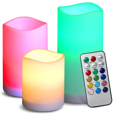 3 pcs LED candles, with...