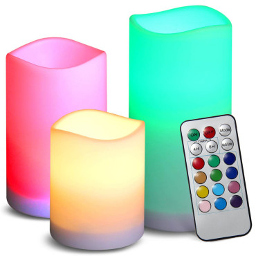 Velas LED de 3 piezas, con...