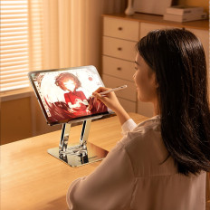 Sats med aluminium laptop står 360 + smartphone stand - silver