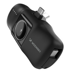 Mini powerbank 5000mah 15w USB-C και φορτιστής για Apple Παρακολουθήστε - Μαύρο