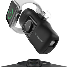 Mini Powerbank 5000MAH 15W USB-C ja laadija Apple Vaata - must