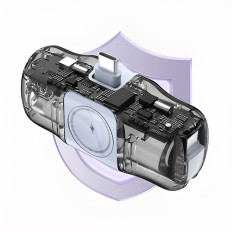 Mini powerbank 5000mah 15w USB-C και φορτιστής για Apple Παρακολουθήστε - μπλε