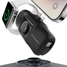 Mini Powerbank 5000Mah 15W iPhone munje i punjač za Apple Sat - crno