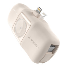 Mini Powerbank 5000mAh 15W iPhone Lightning and Charger per Apple Guarda - beige