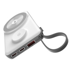 Power Bank 10000mAH LED USB-C USB-A blesk MagSafe Apple Sledujte - bílá