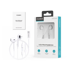 USB-C slušalke v ušesu z žico 1.2m - bela