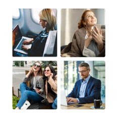 USB-C-korvakuulokkeet, joissa on lanka 1.2m - valkoinen