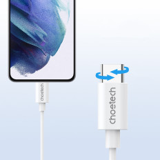 USB-C se je ustavila slušalke z žico 1.2m - bela