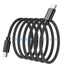 Kabelis USB-C 280W PD 3.1 Kabelis ar magnētisko organizatoru 1.2m - melns