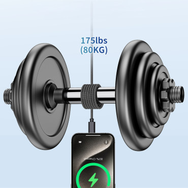 Kábel USB-C 280W PD 3.1 Kábel s magnetickým organizátorom 1.2m - čierna