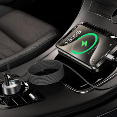 Cable USB-C 100W PD con organizador magnético 1.2m - negro