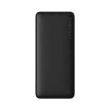 PowerBank Airpow 20W 10000mAh ar USB-Kabelis - USB-C 30cm - melns