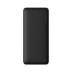 PowerBank Airpow 20W 10000mAh ar USB-Kabelis - USB-C 30cm - melns