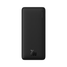 PowerBank Airpow 20W 10000mAh ar USB-Kabelis - USB-C 30cm - melns