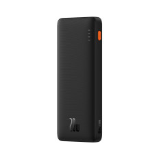PowerBank Airpow 20W 10000mAh ar USB-Kabelis - USB-C 30cm - melns