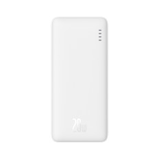 PowerBank AirPow 20W 10000mAh s USB-A Cable - USB-C 30cm - bílá
