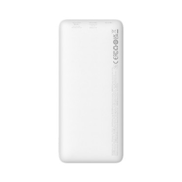 PowerBank Airpow 20W 10000mAh con cable USB-A - USB-C 30cm - Blanco