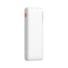 PowerBank Airpow 20W 10000mAh con cable USB-A - USB-C 30cm - Blanco