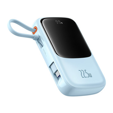 Power Bank 10000mAh Qpow Pro + 22.5W USB-C - Azul