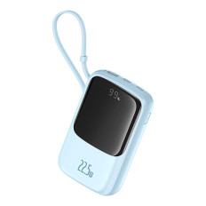 Power Bank 10000mAh QPOW PRO + 22,5W USB-C - sinine