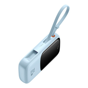 Power Bank 10000mAh QPOW PRO + 22,5W USB-C - sinine