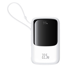 Power Bank 10000mAh Qpow Pro + 22.5W USB-C - Blanco