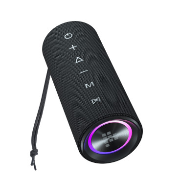 Bluetooth Mirtune C2 Prenosni zvočnik + USB-C AUX kabli - črna
