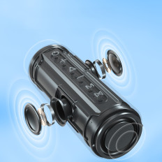 Głośnik przenośny Bluetooth Mirtune C2 24W + kable USB-C AUX - czarny