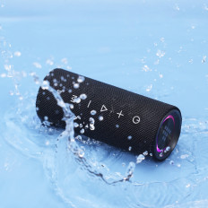 Bluetooth Mirtune C2 Prenosni zvočnik + USB-C AUX kabli - črna